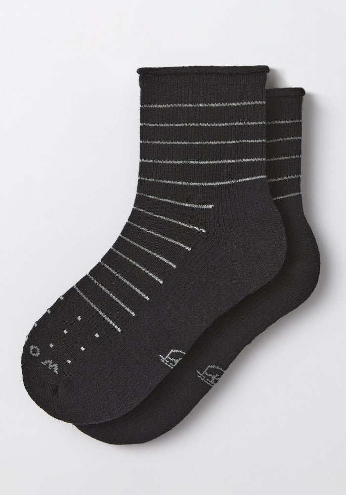 Womens Derby Roll Top Sock